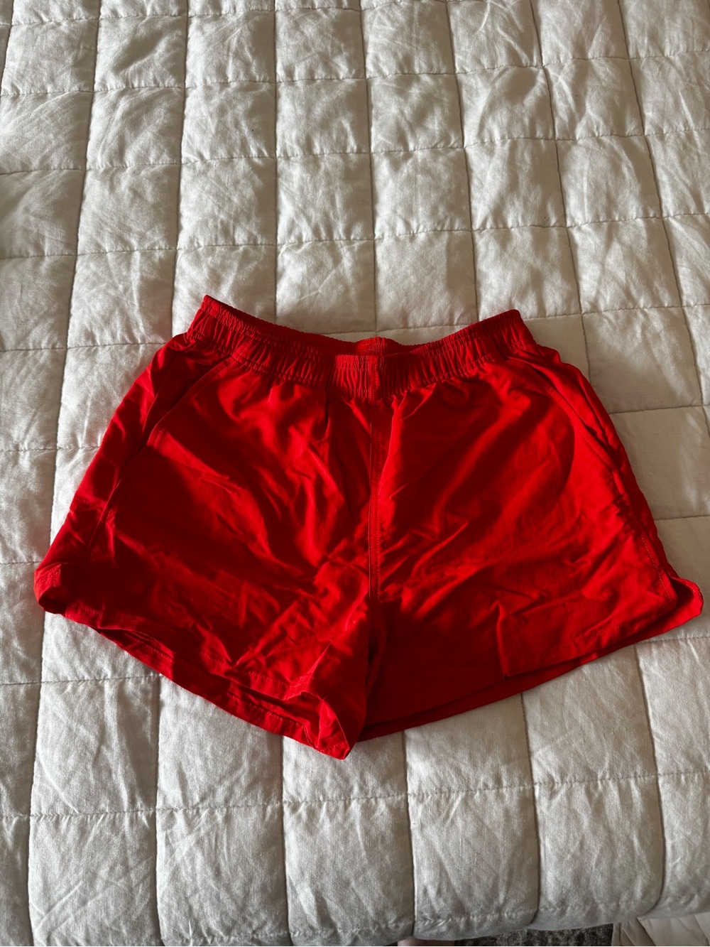 Aritzia Poppy Red Baywatch Short